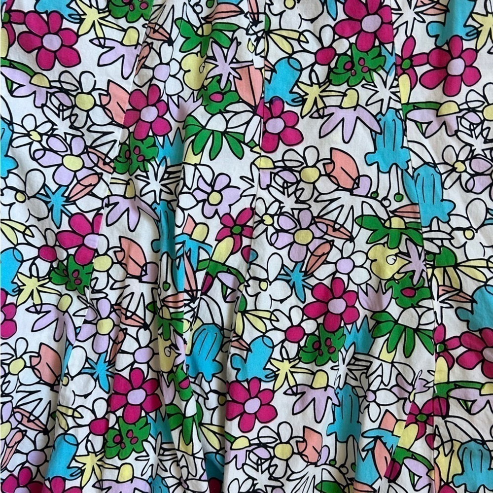 S/W/F Lush Dress Colorful Floral Midi Dress Spring Wedding Guest Formal Large - Picture 10 of 10